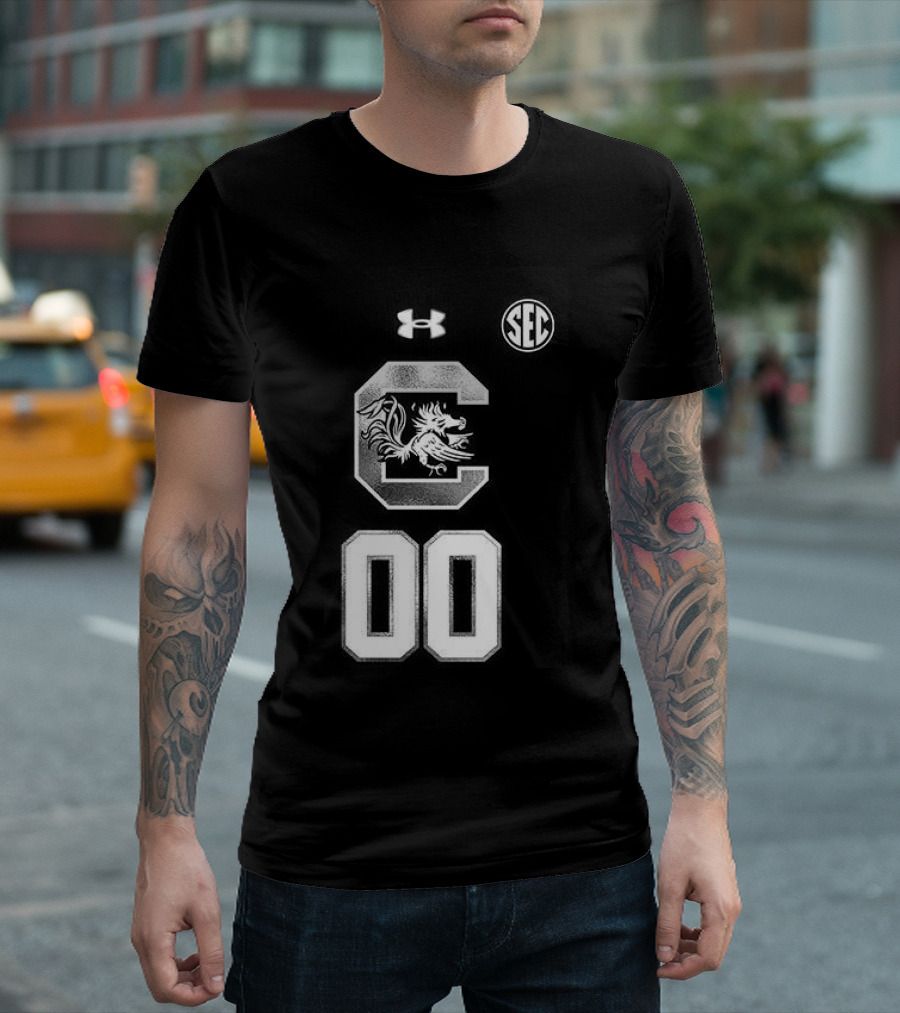 South Carolina Gamecocks Women's Basketball 2026 Uniform Black Custom Under Armour SEC T-Shirt