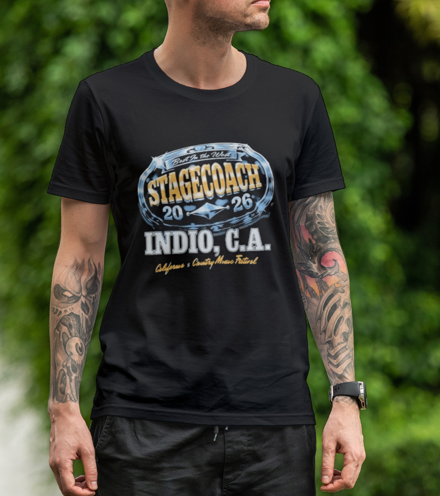 Stagecoach Indio California Best In The West 2026 Country Music Festival T-Shirt