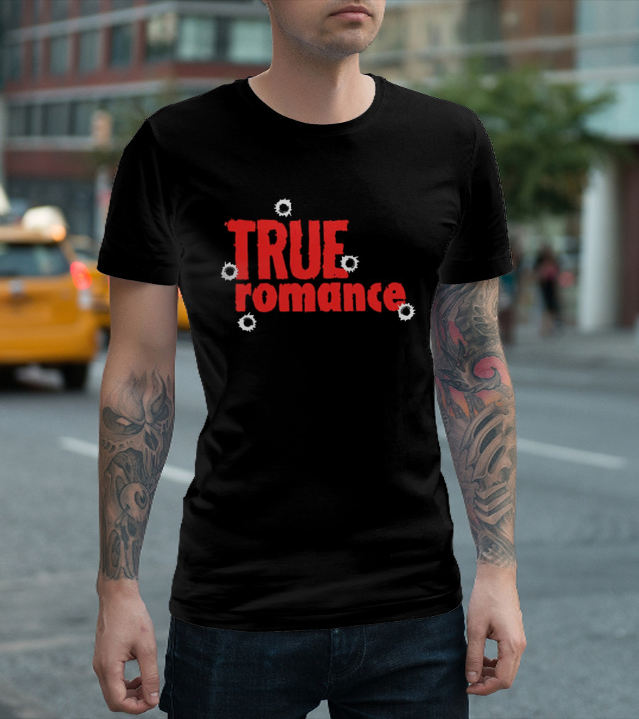 True Romance Bullet Hole Aesthetic T-Shirt