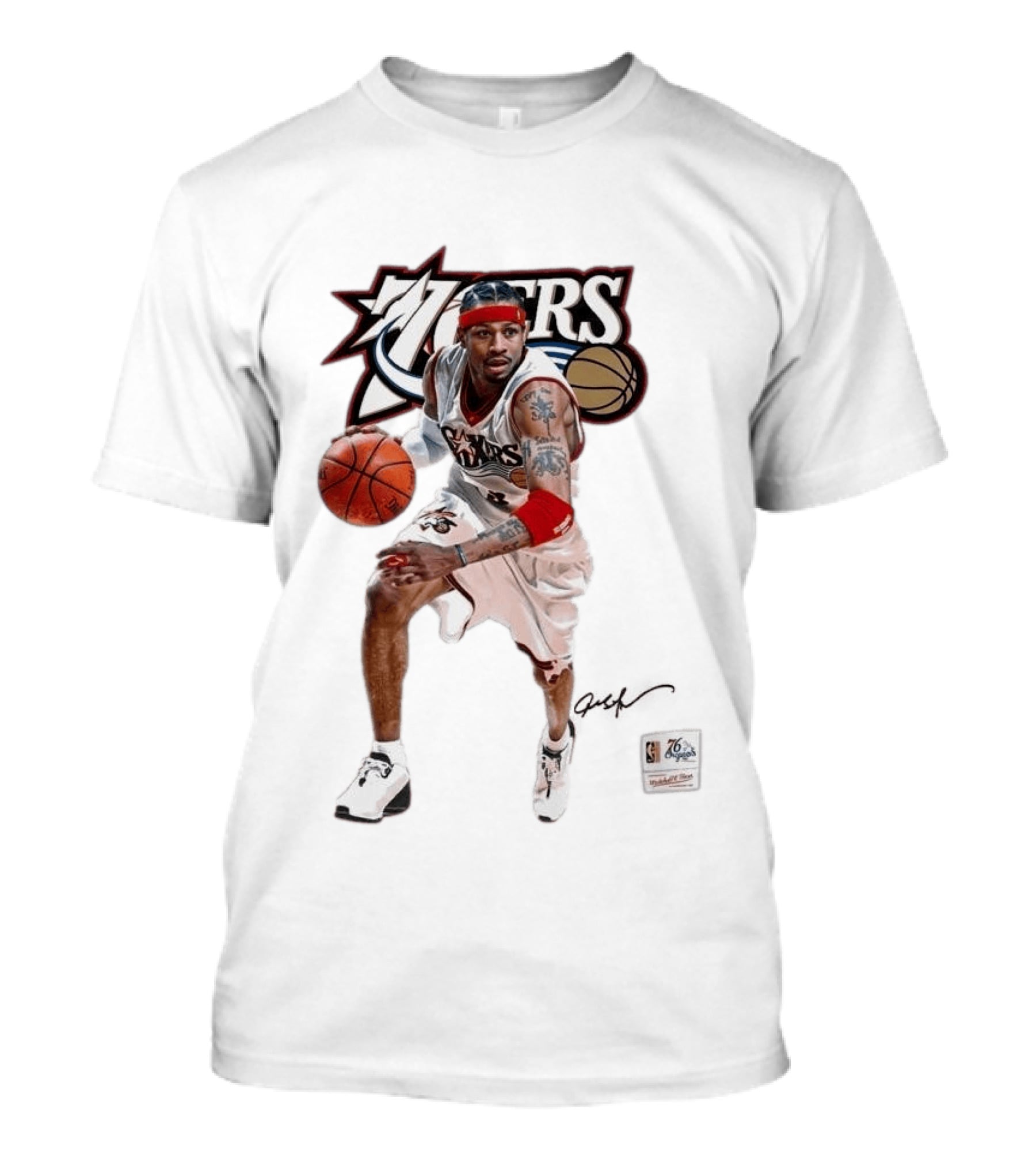 Allen Iverson Philadelphia 76ers Legendary Playmaker Basketball T-Shirt