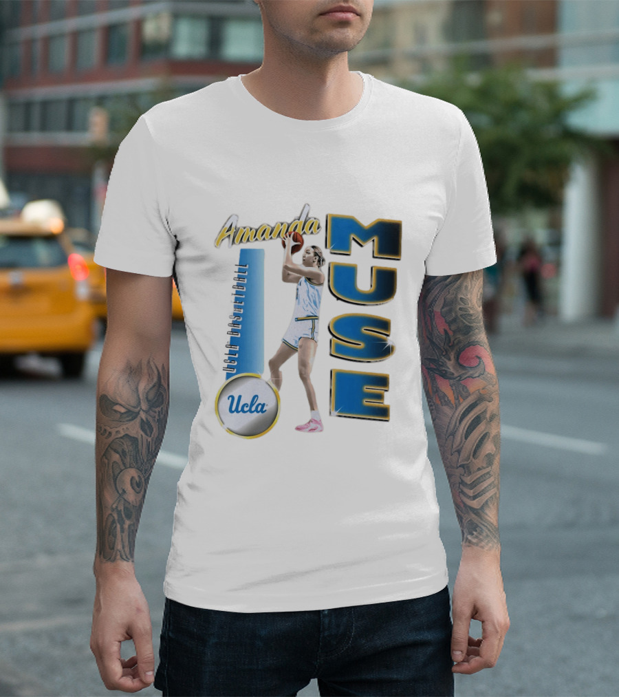 Amanda Muse UCLA Bruins Basketball Player Stylish Blue And Gold T-Shirt