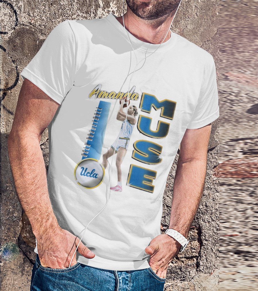 Amanda Muse UCLA Bruins Basketball Player Stylish Blue And Gold T-Shirt