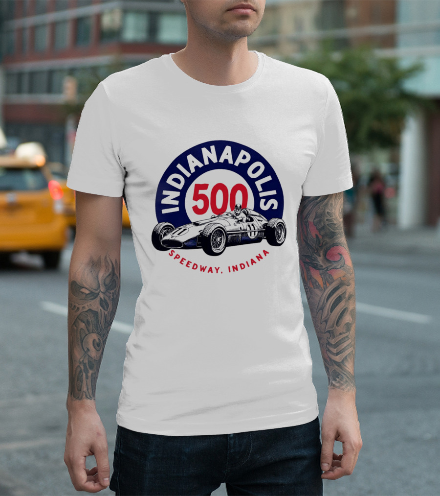 Indianapolis 500 Speedway Indiana Racing Car T-Shirt