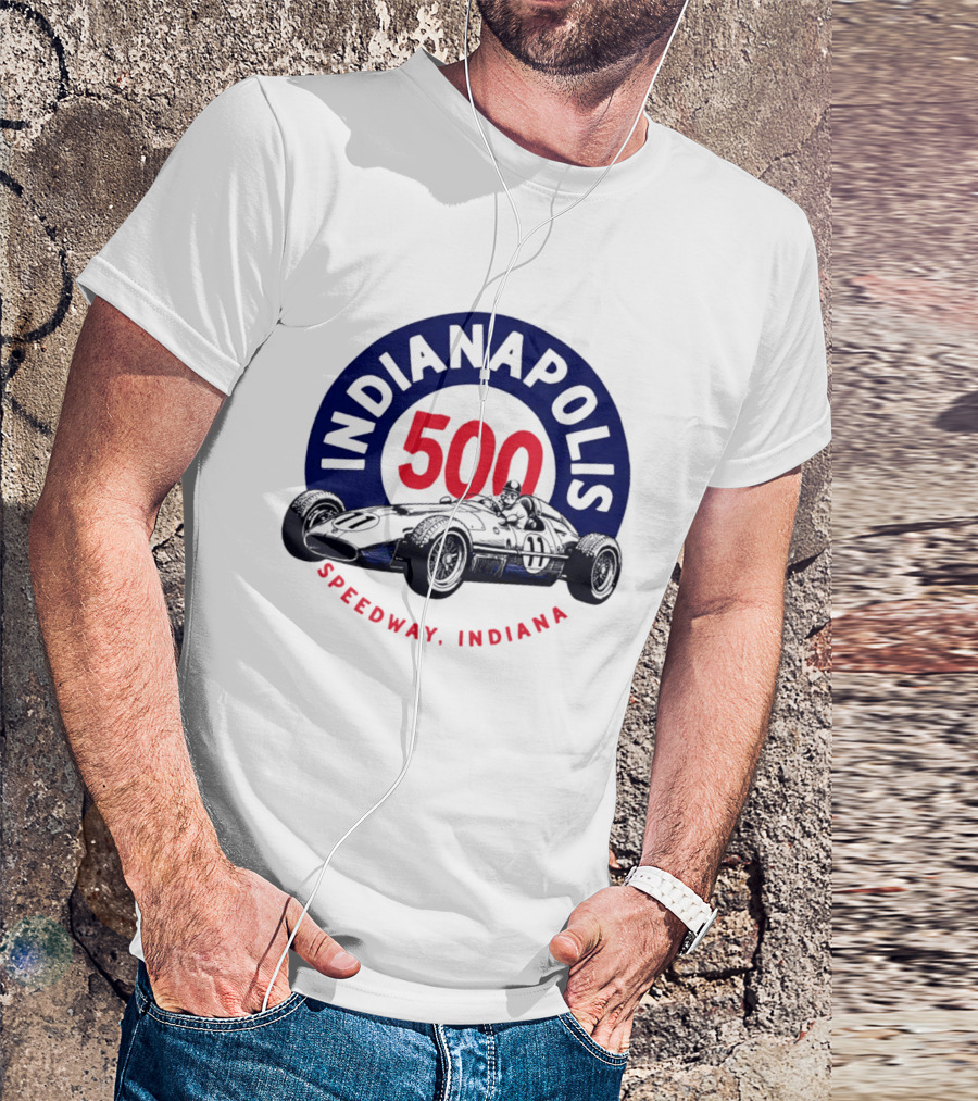 Indianapolis 500 Speedway Indiana Racing Car T-Shirt