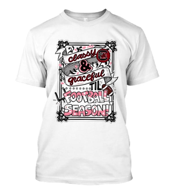 South Carolina Gamecocks Classy Graceful Garnet Football Season T-Shirt