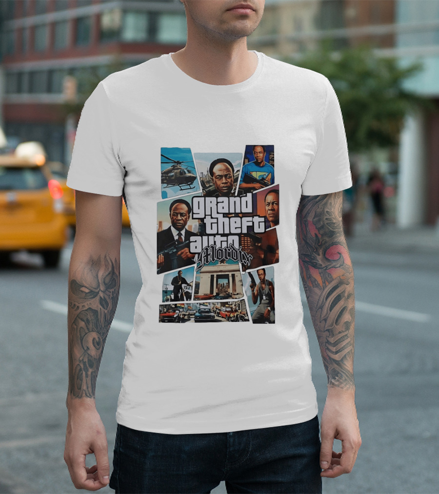 Grand Theft Auto Mordix Classic Crime Action Game T-Shirt