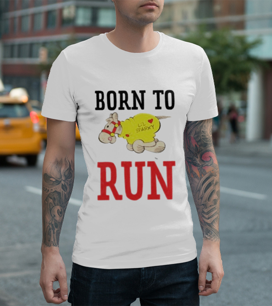 Born To Run Li'l Sparky Retro Cartoon T-Shirt