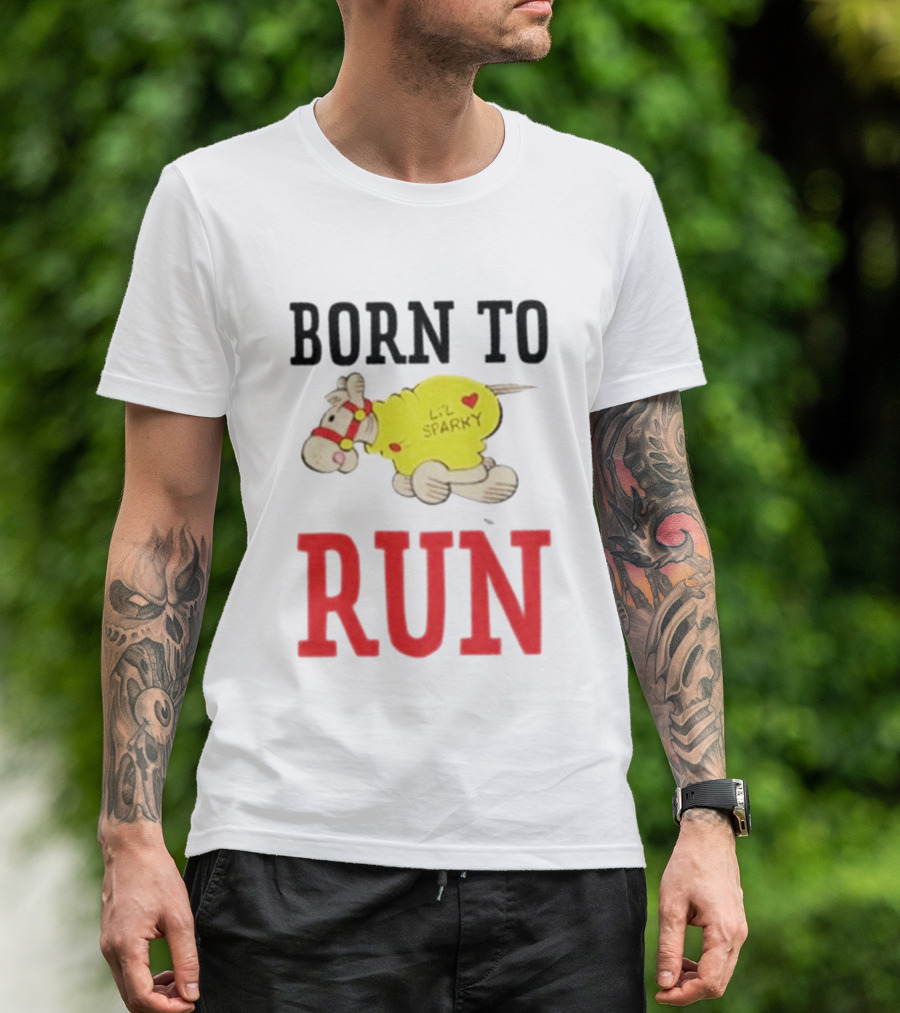 Born To Run Li'l Sparky Retro Cartoon T-Shirt