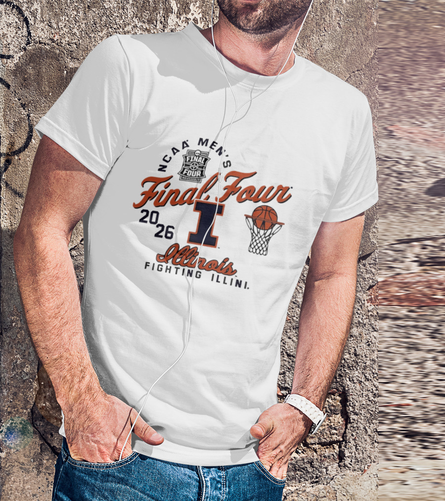 NCAA Men's Final Four Illinois Fighting Illini 2026 Basketball T-Shirt