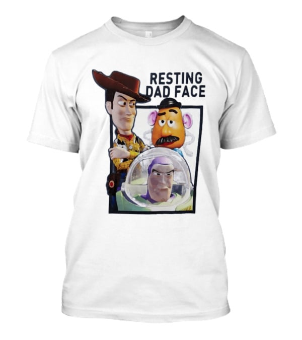 ToyStory Resting Dad Face Woody Buzz Lightyear Mr Potato Head T-Shirt