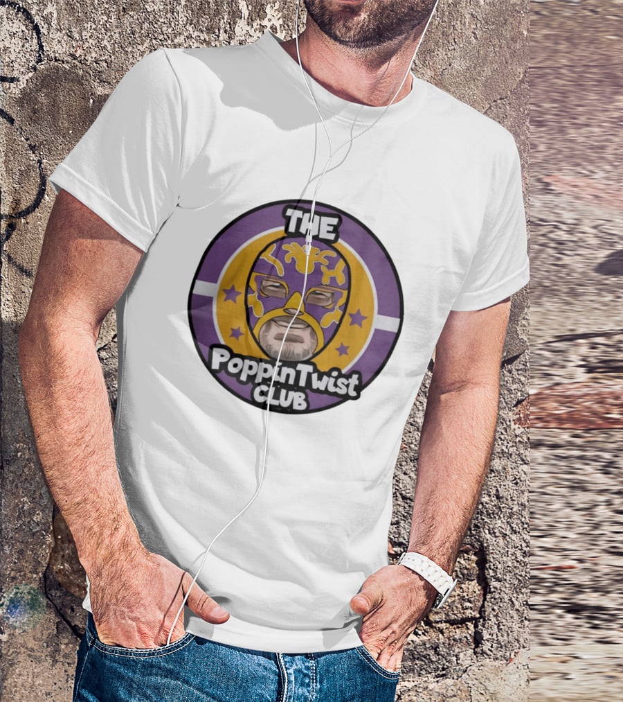 THE PoppinTwist Club Purple Masked Wrestler T-Shirt