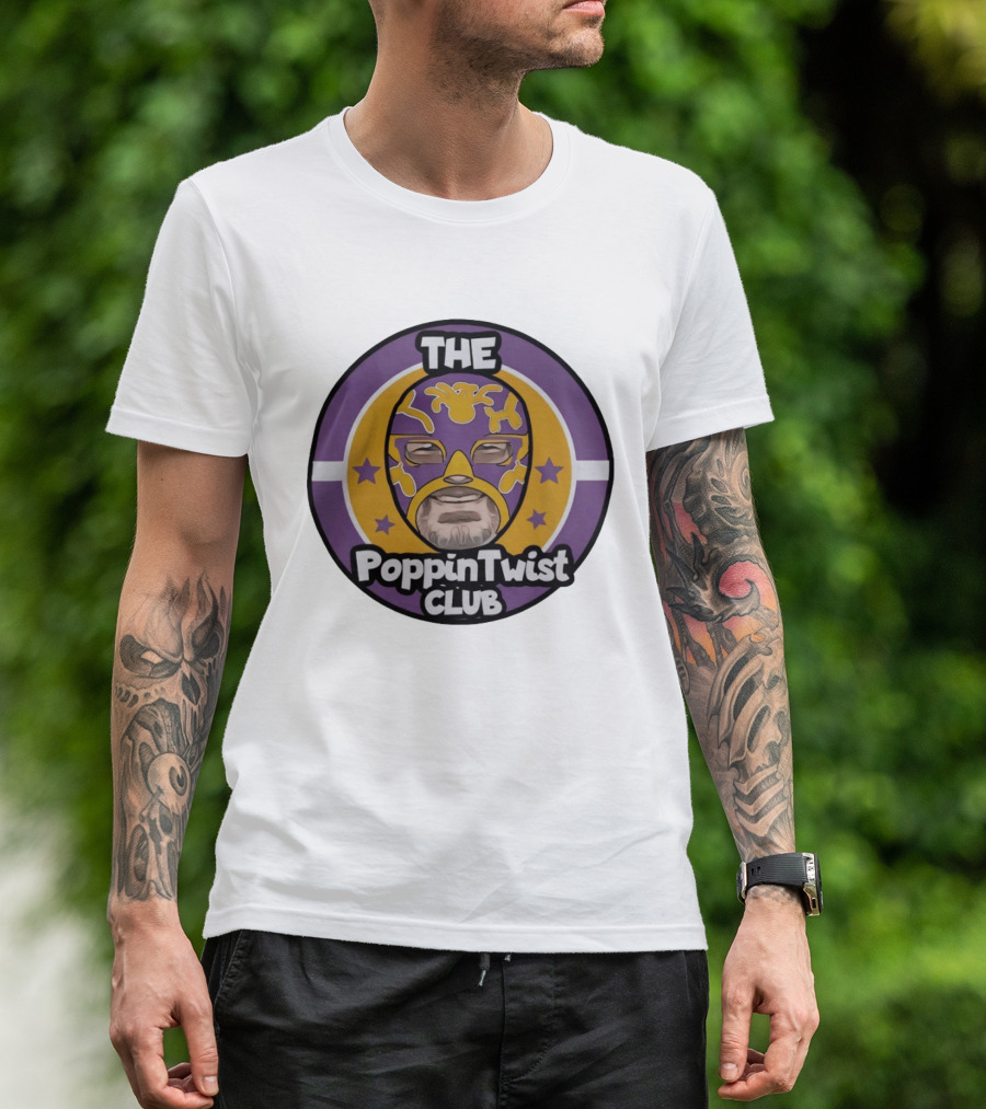 THE PoppinTwist Club Purple Masked Wrestler T-Shirt