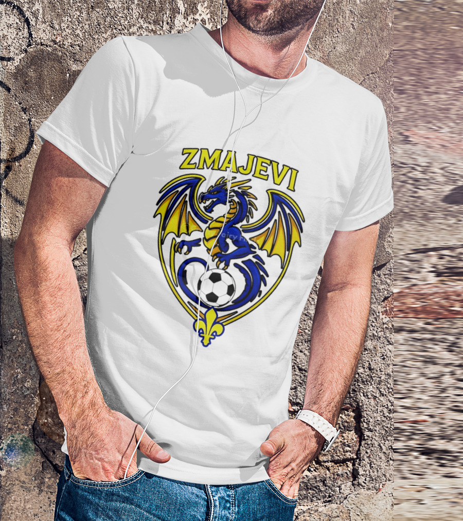 Zmajevi Bosnian Soccer Bosanski Zmajevi Dragon Crest World Cup 2026 T-Shirt