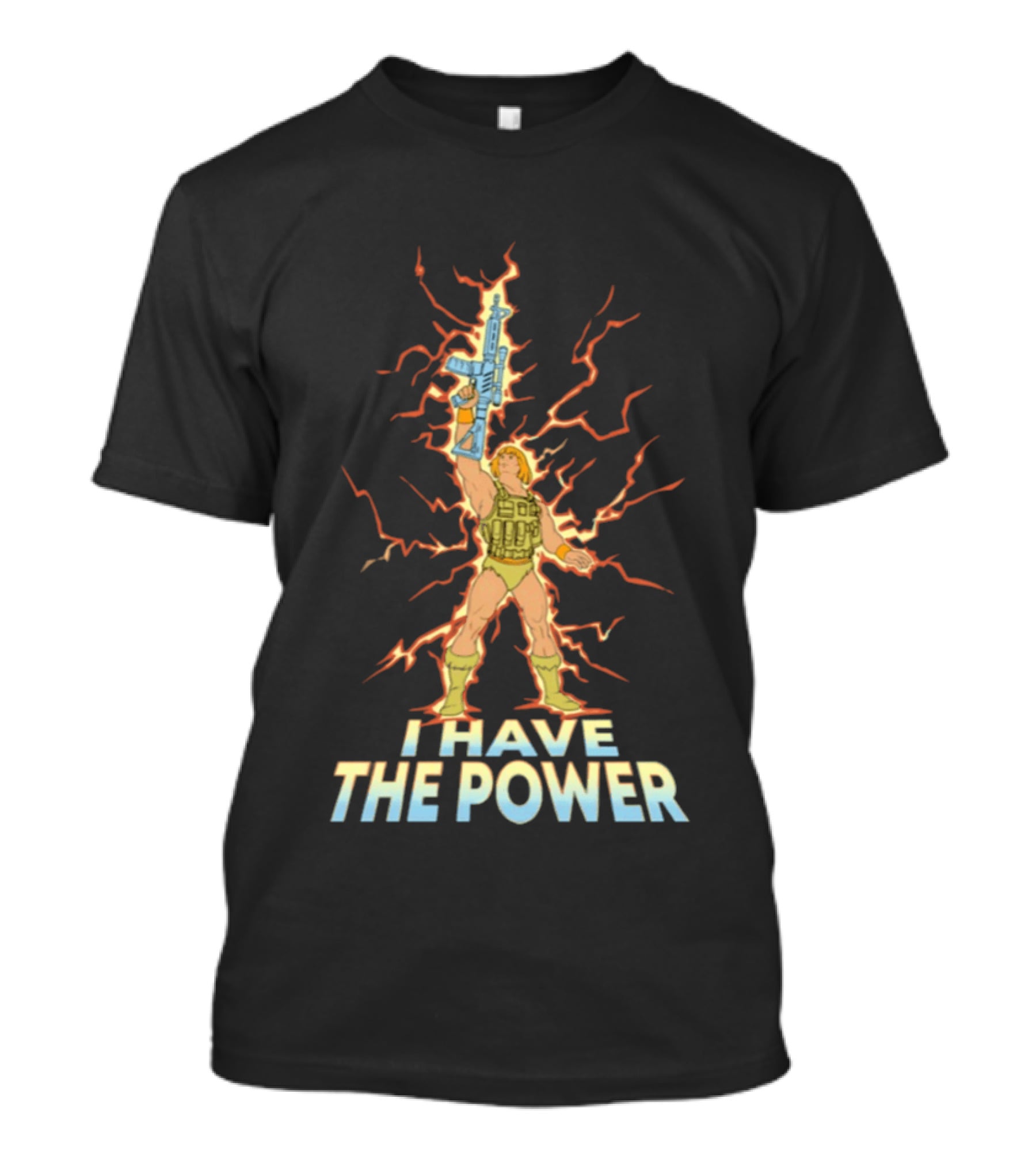 He Man I Have The Power Lightning Action Pose T-Shirt