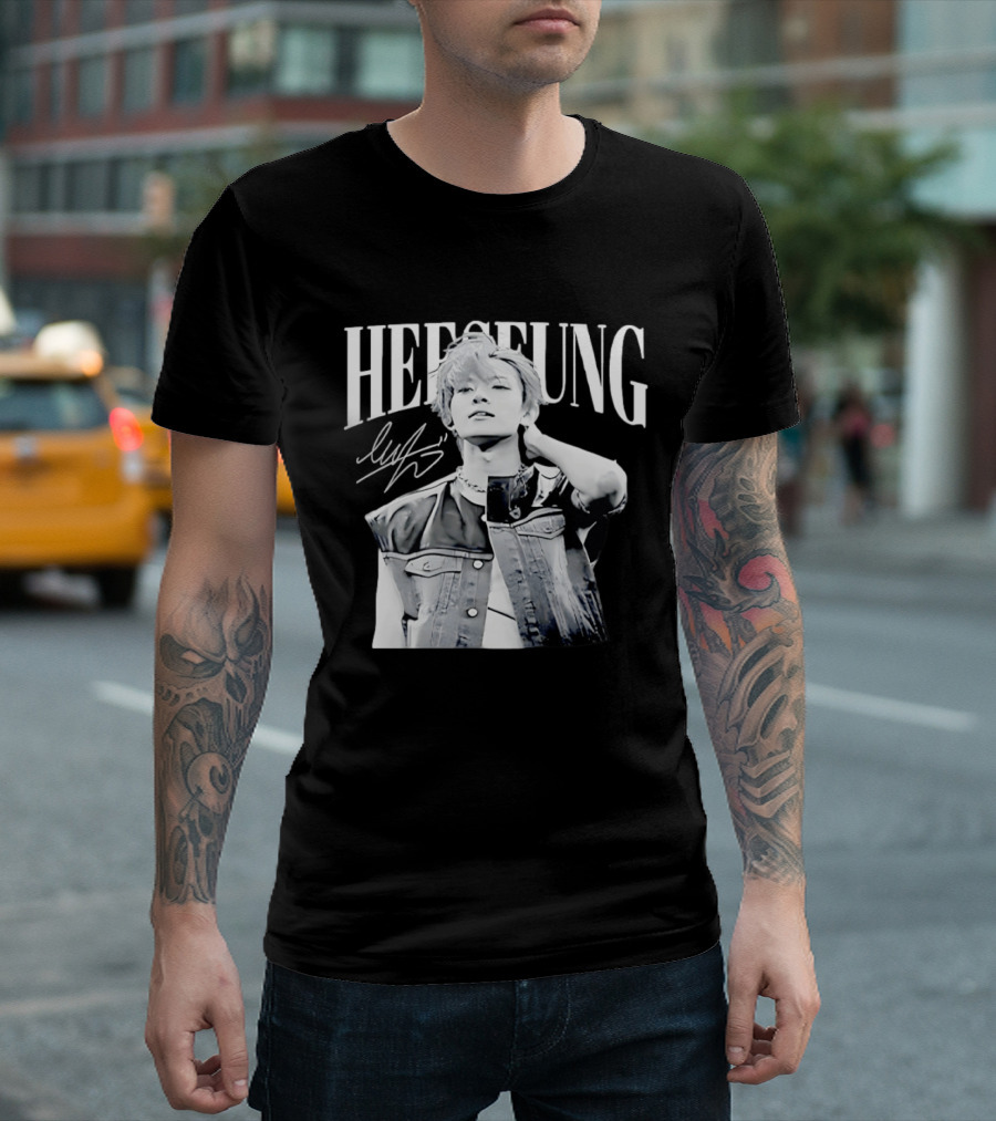 Heeseung ENHYPEN Signature Style Retro Look T-Shirt