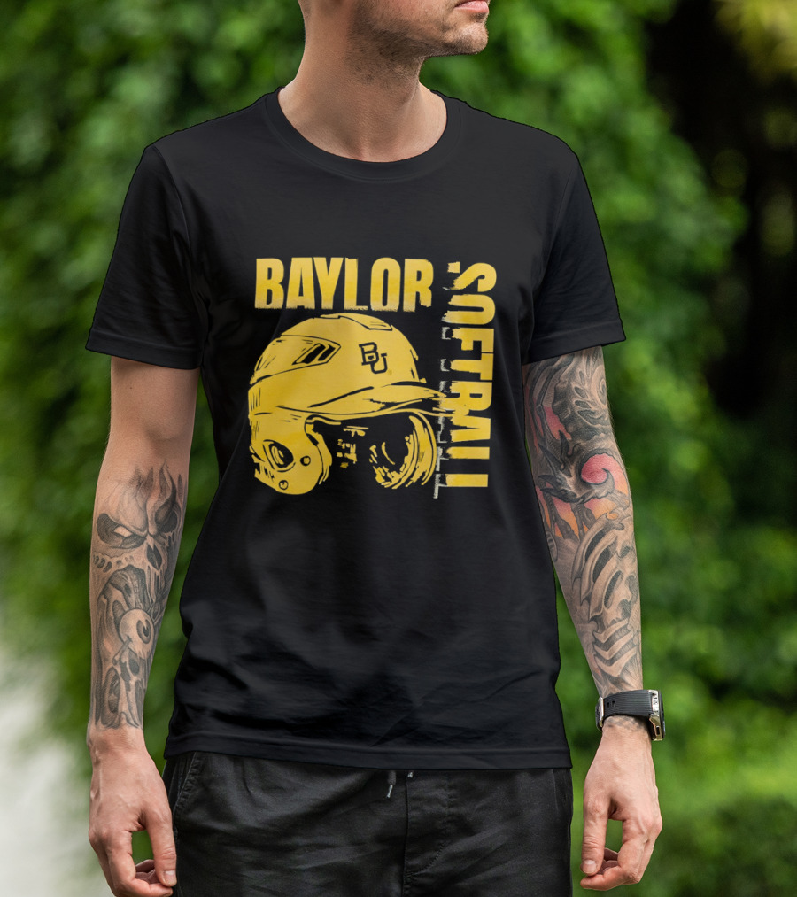 Baylor Softball BU Helmet T-Shirt