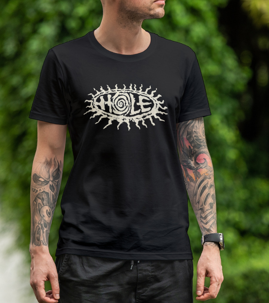 Hole Rock Band Spiral Sunburst T-Shirt