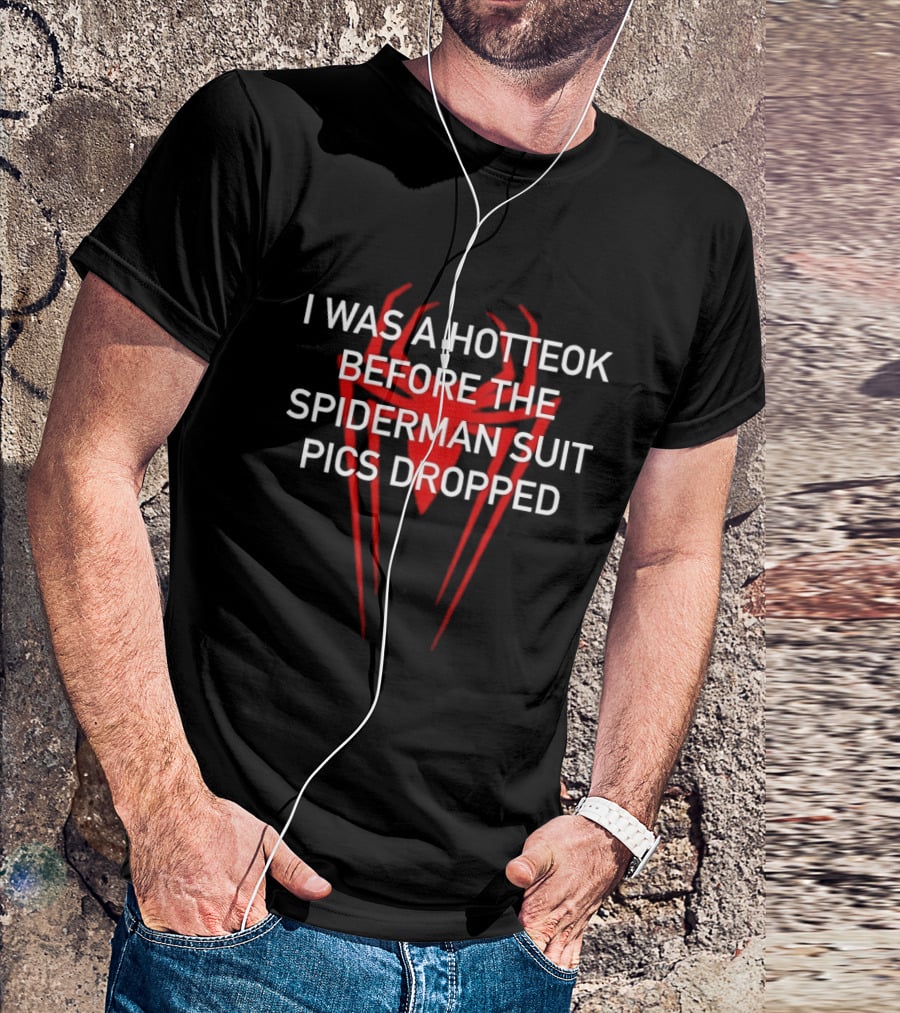 I Was A Hotteok Before The Spiderman Suit Pics Dropped Red Spider T-Shirt