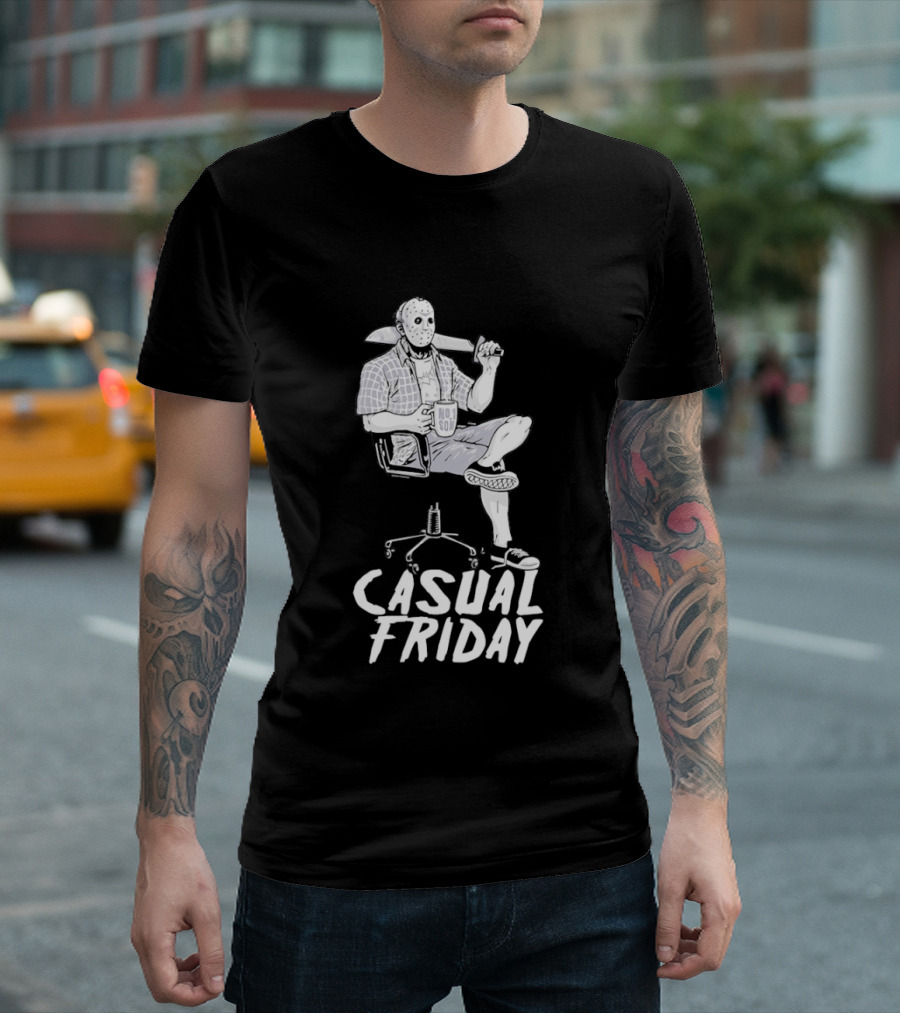 Jason Voorhees No Soi Casual Friday The 13th T-Shirt