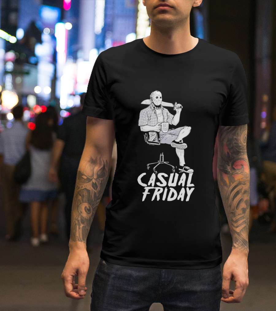 Jason Voorhees No Soi Casual Friday The 13th T-Shirt