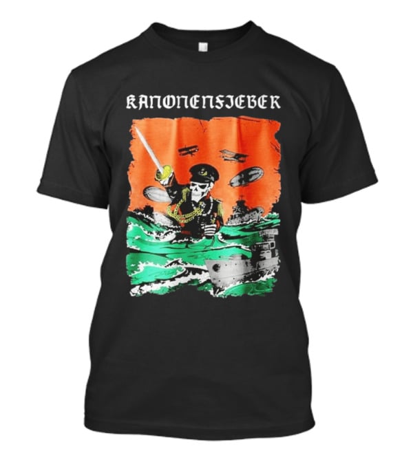 Kanonenfieber Soldatenschicksale 2026 Tour Naval Warfare Skeleton Captain Swords And Battleships T-Shirt