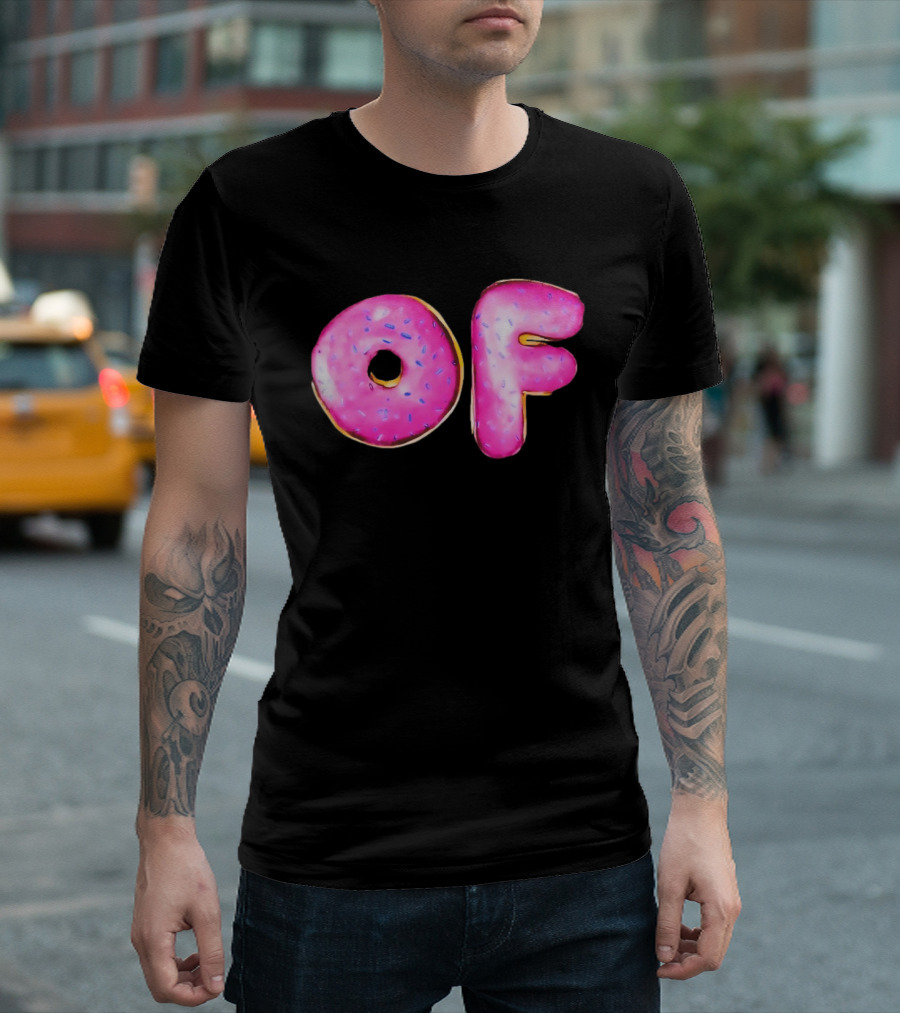 Donut Design OF Pink Sprinkles T-Shirt