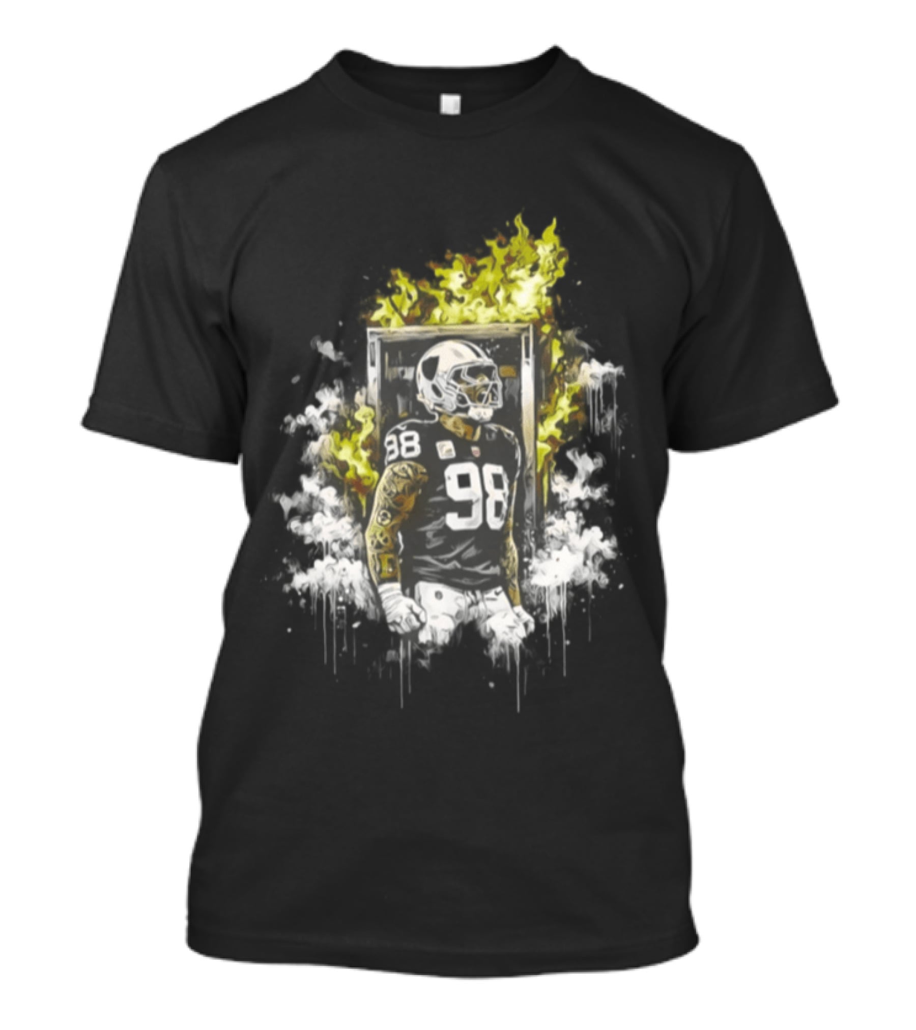 Maxx Crosby Las Vegas Raiders I'm Back Number 98 Fiery Comeback T-Shirt