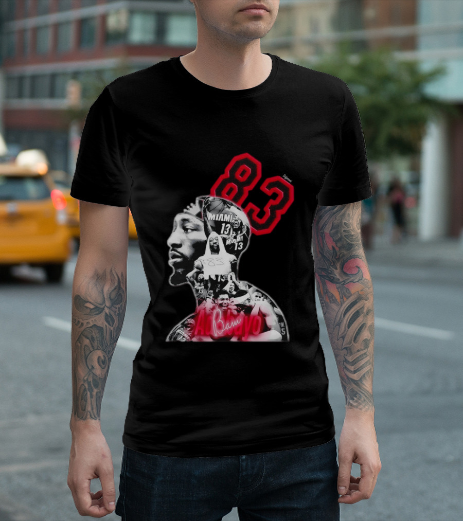 Bam Adebayo 83 Miami Heat 13 NBA Basketball T-Shirt