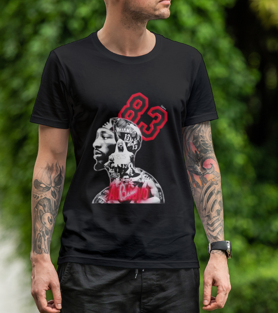Bam Adebayo 83 Miami Heat 13 NBA Basketball T-Shirt