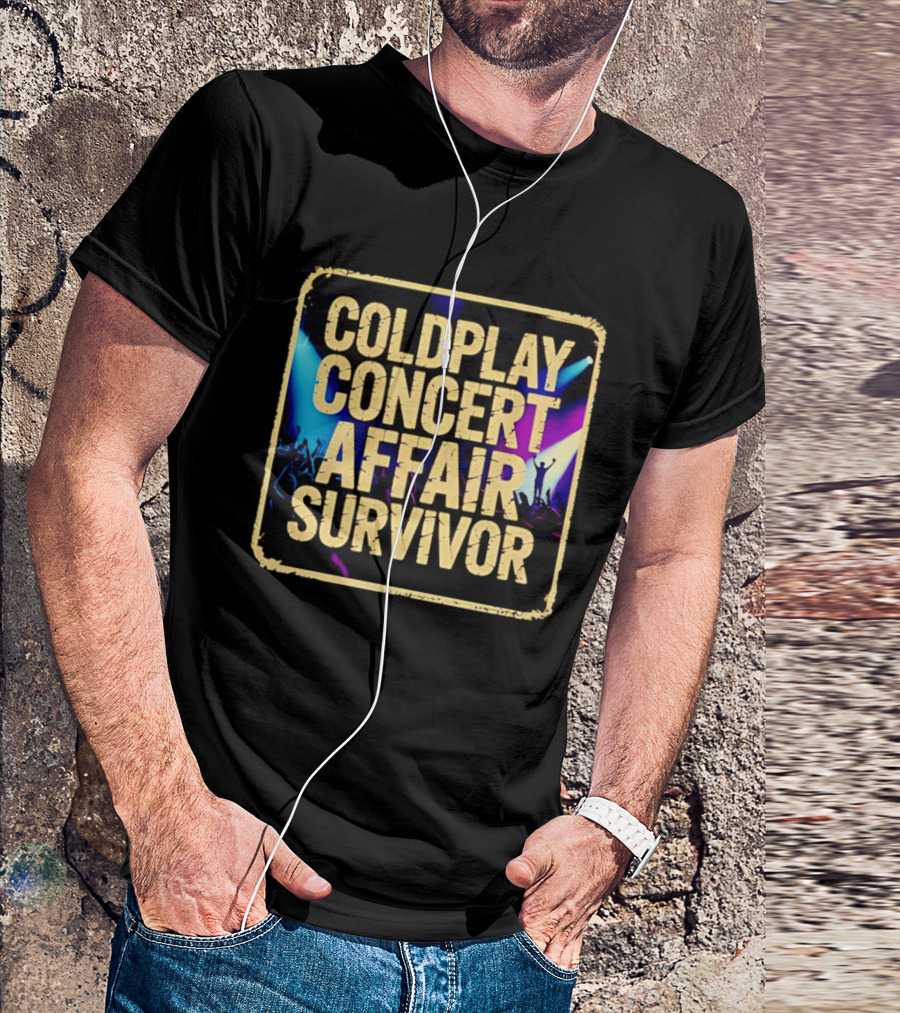 Coldplay Concert Affair Survivor Vibrant Lights Music Festival T-Shirt