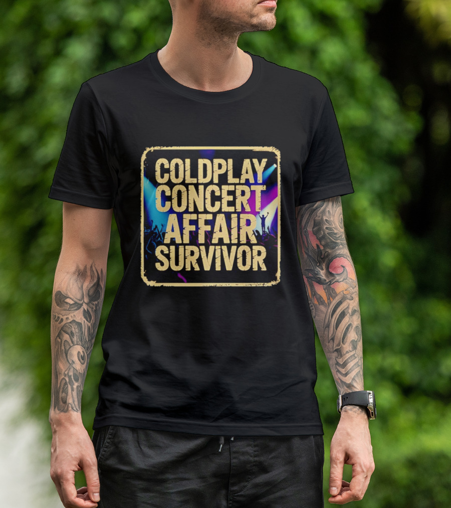 Coldplay Concert Affair Survivor Vibrant Lights Music Festival T-Shirt