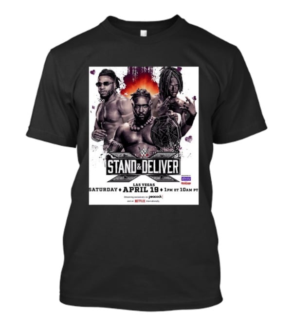 Trick Williams Jevon Evans WWE Stand And Deliver Las Vegas April 19 2025 Event T-Shirt