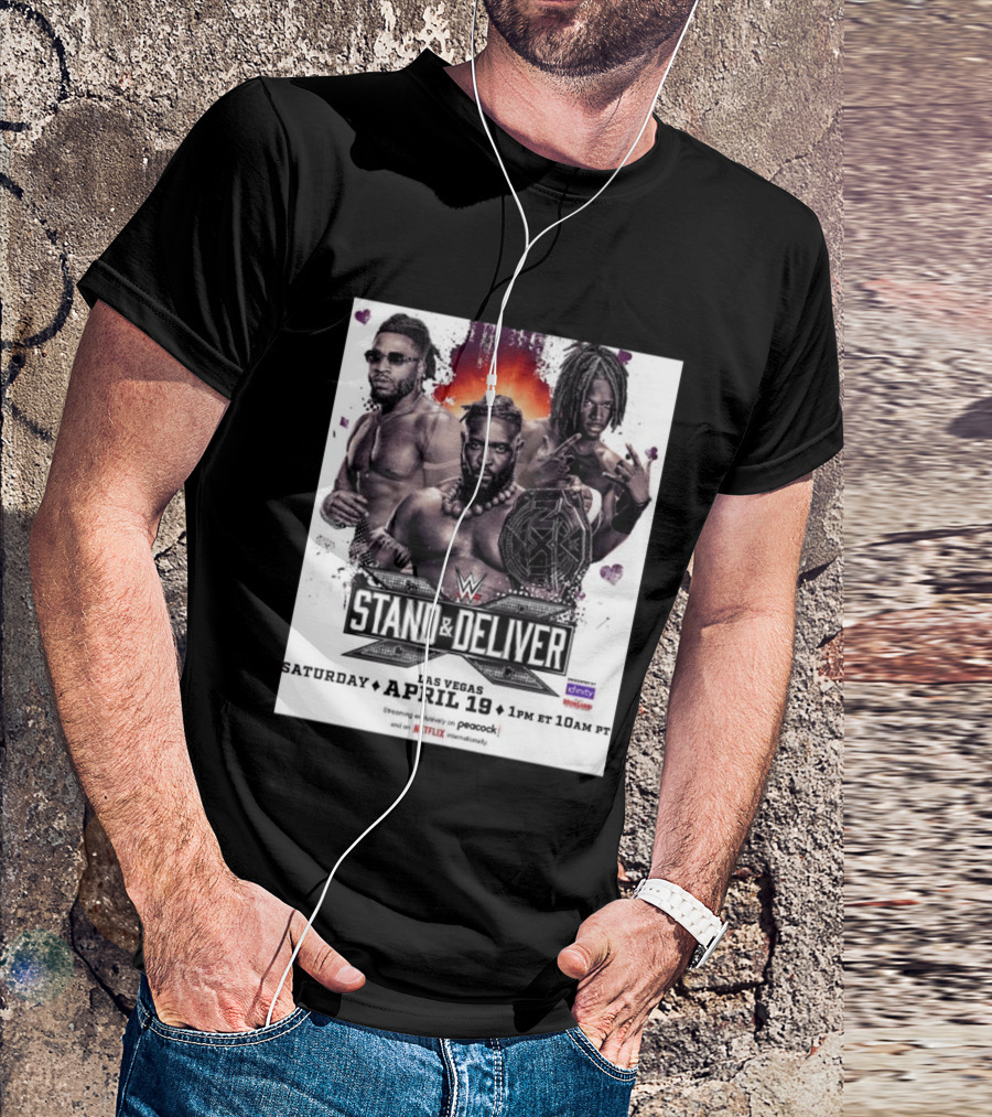 Trick Williams Jevon Evans WWE Stand And Deliver Las Vegas April 19 2025 Event T-Shirt