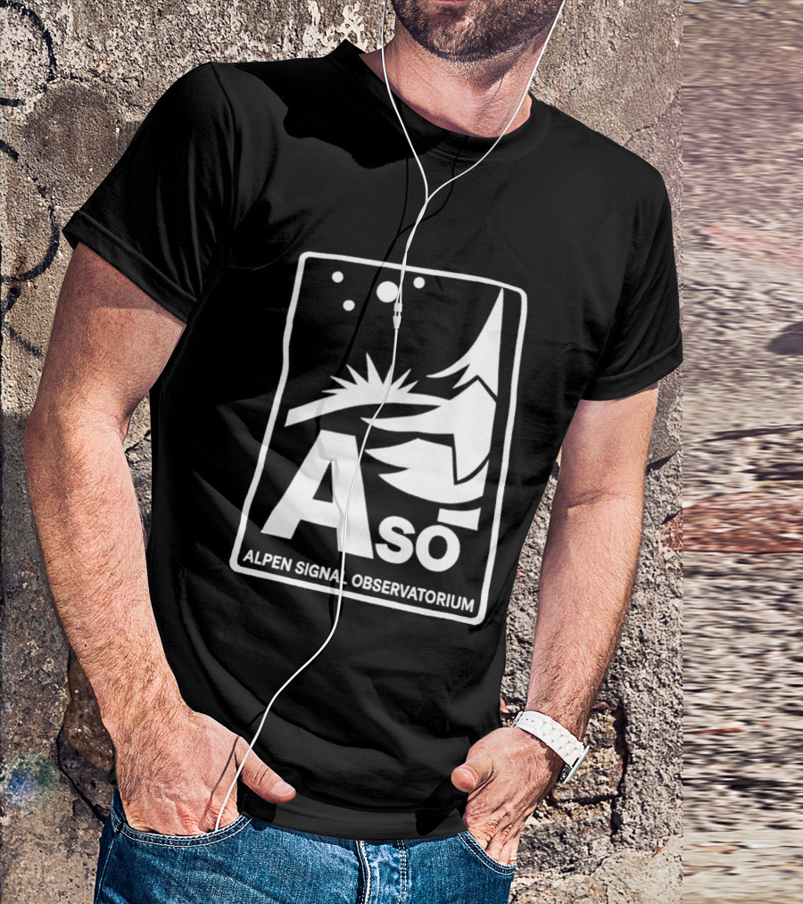 Aso Alpen Signal Observatorium Night Sky T-Shirt