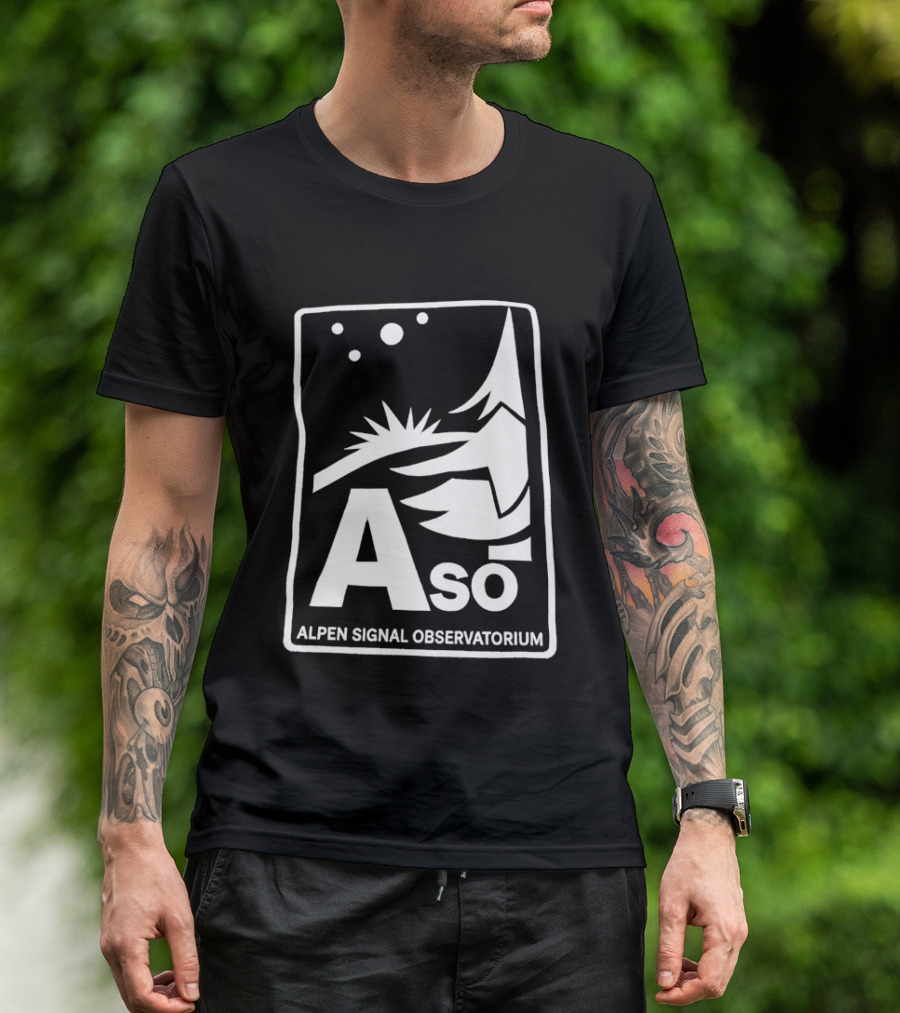 Aso Alpen Signal Observatorium Night Sky T-Shirt