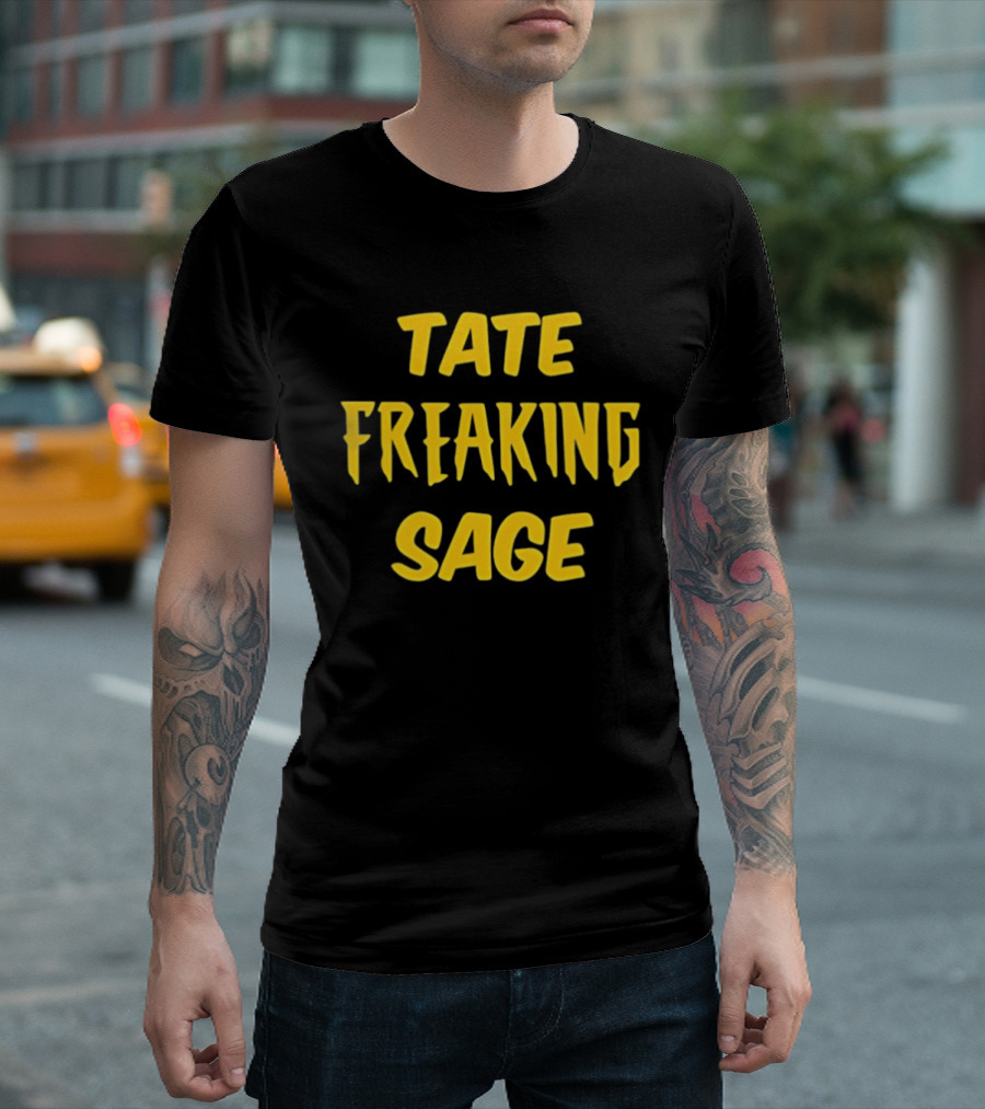 Iowa Hawkeyes NCAA Basketball Elite Eight Tate Freaking Sage T-Shirt