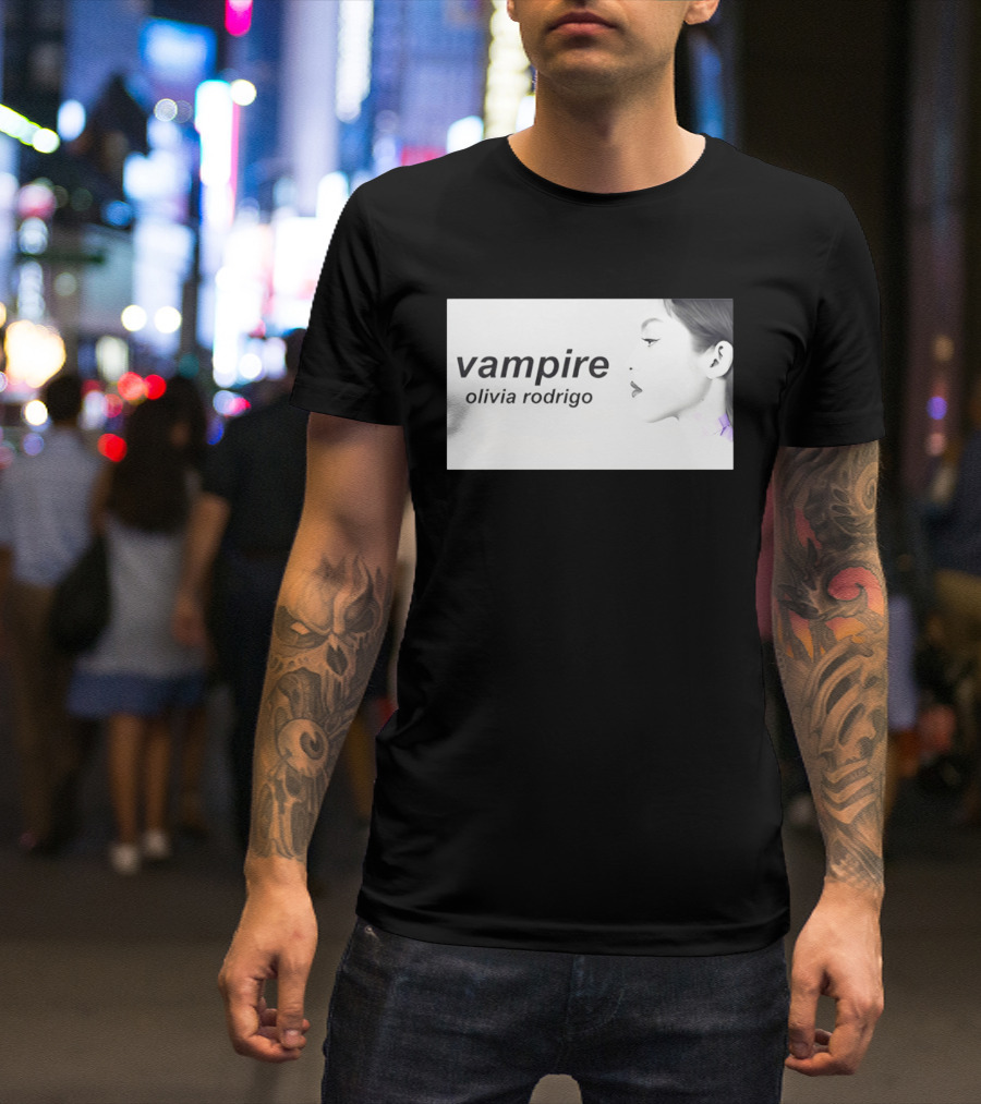 Vampire Olivia Rodrigo Pop Rock Side Profile T-Shirt