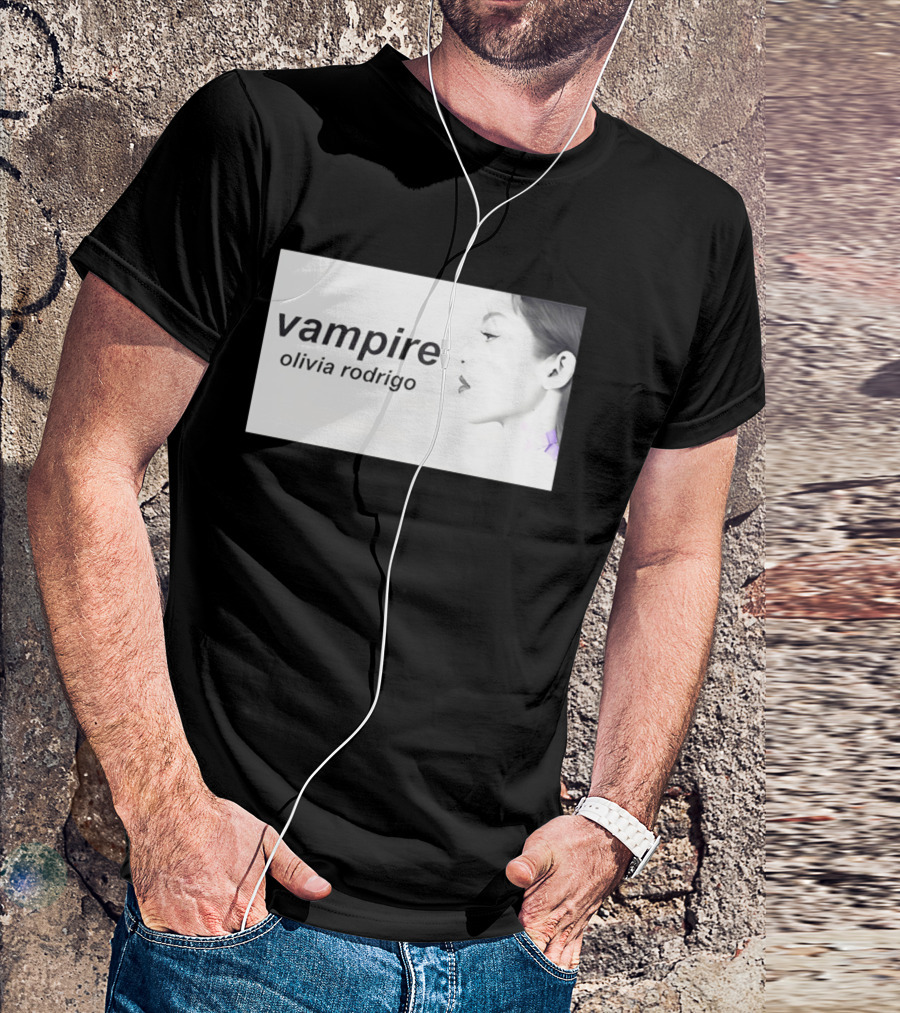 Vampire Olivia Rodrigo Pop Rock Side Profile T-Shirt