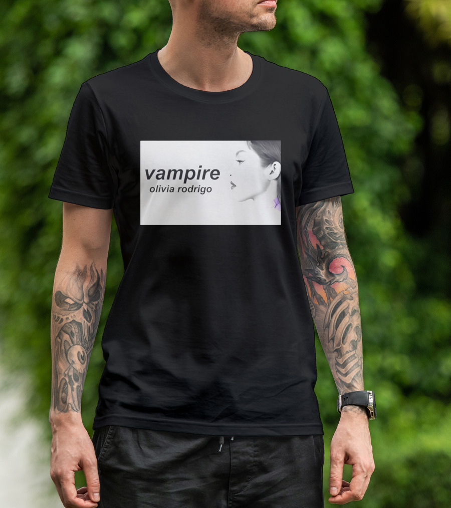 Vampire Olivia Rodrigo Pop Rock Side Profile T-Shirt