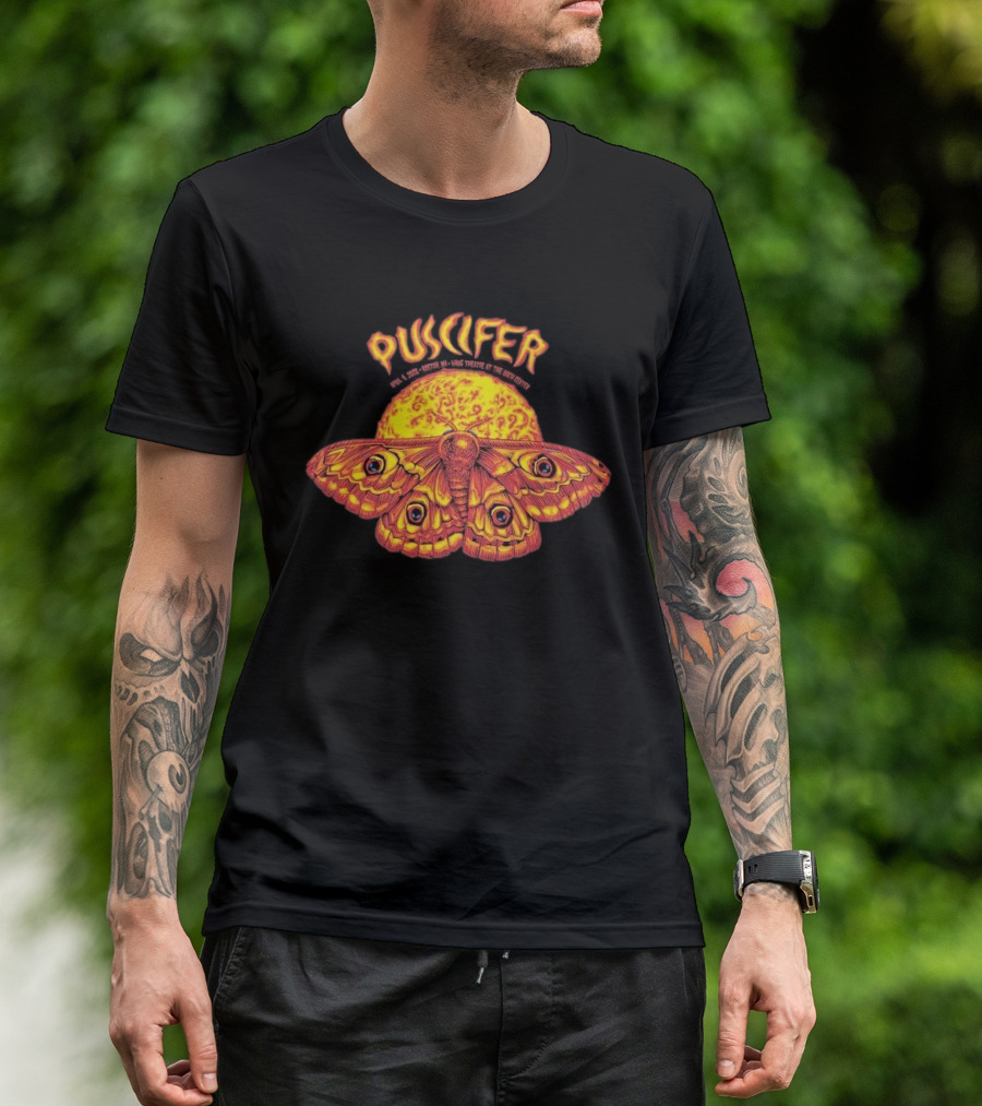 Puscifer Boch Center Wang Theatre Boston Moth Sunburst T-Shirt