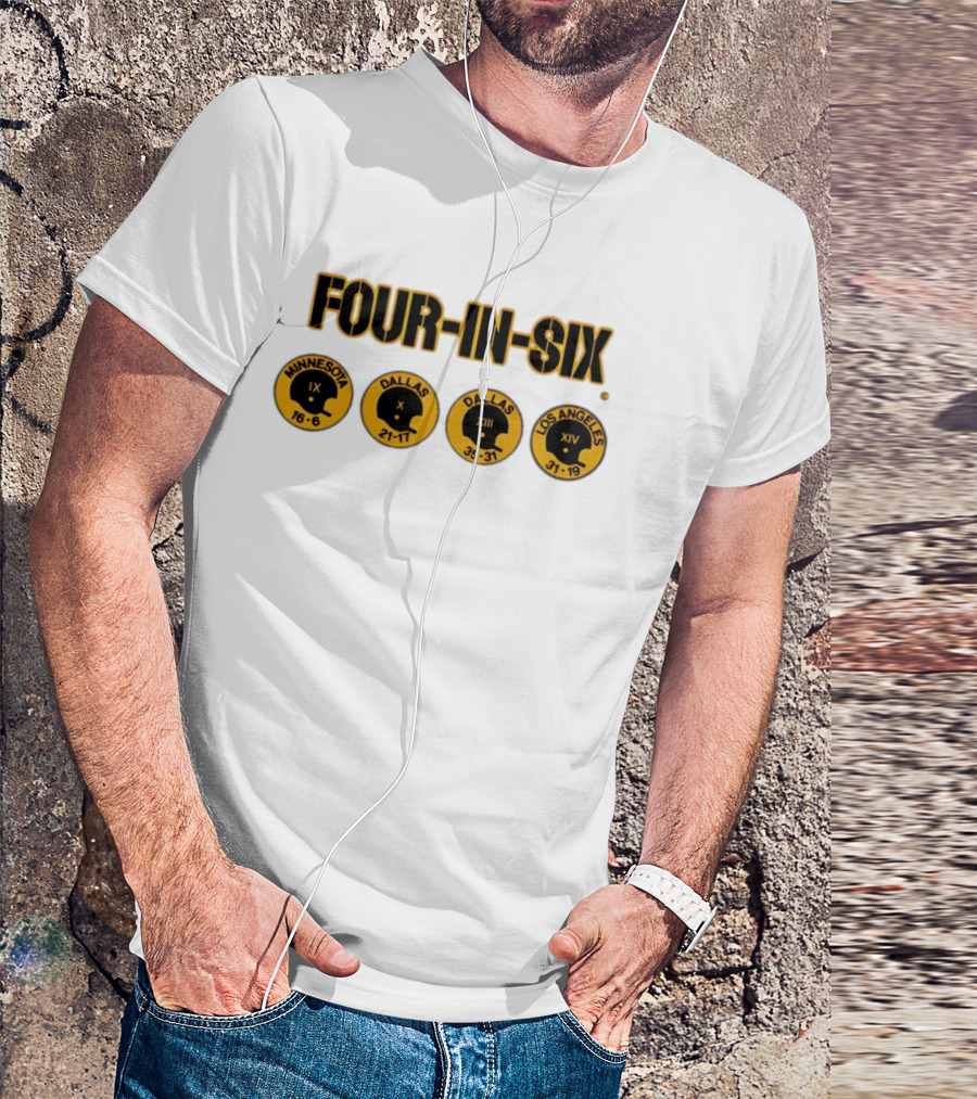 Four In Six Minnesota Dallas X XIII Los Angeles XIV IX 16 6 21 17 35 31 31 19 T-Shirt