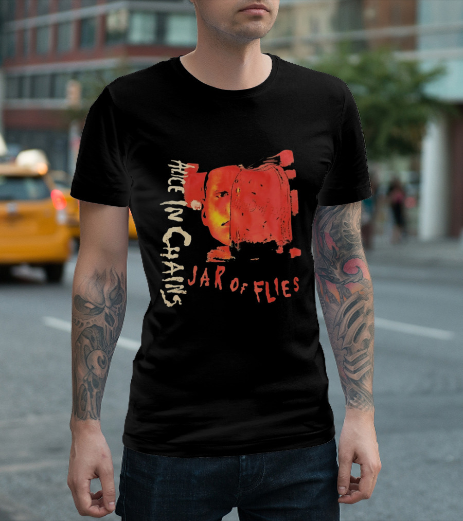 Alice In Chains Jar Of Flies Album Art Face T-Shirt