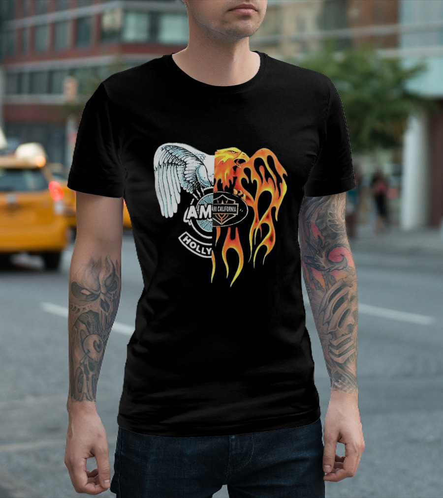 AMIRI Hollywood Spliced Eagle Fire Wing T-Shirt