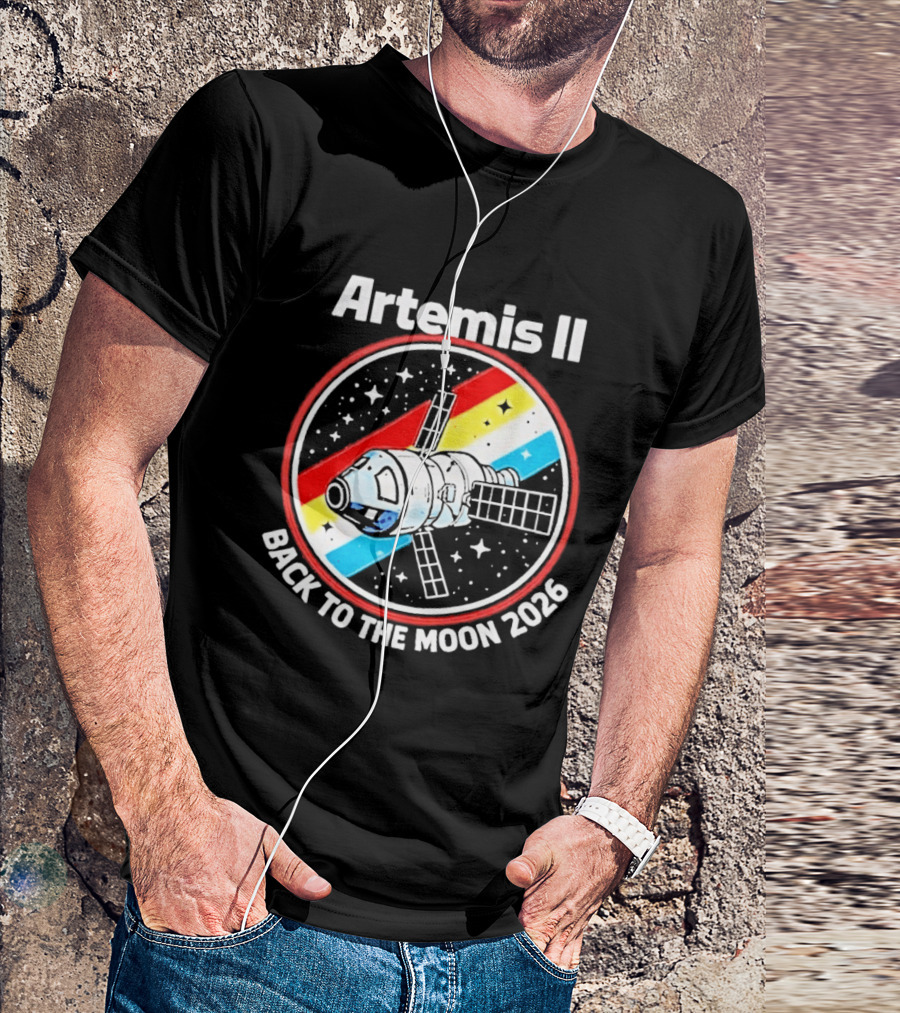 Artemis II NASA Mission Back To The Moon 2026 Spacecraft Patch T-Shirt