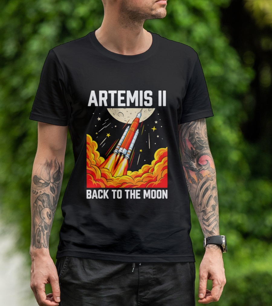 Artemis II Moon Mission Rocket Launch Back To The Moon T-Shirt