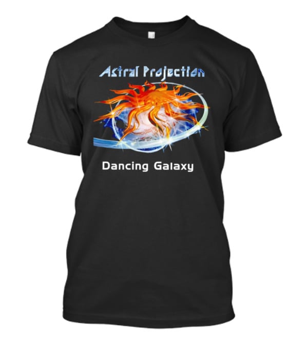 Astral Projection Dancing Galaxy Cosmic Fire And Water T-Shirt