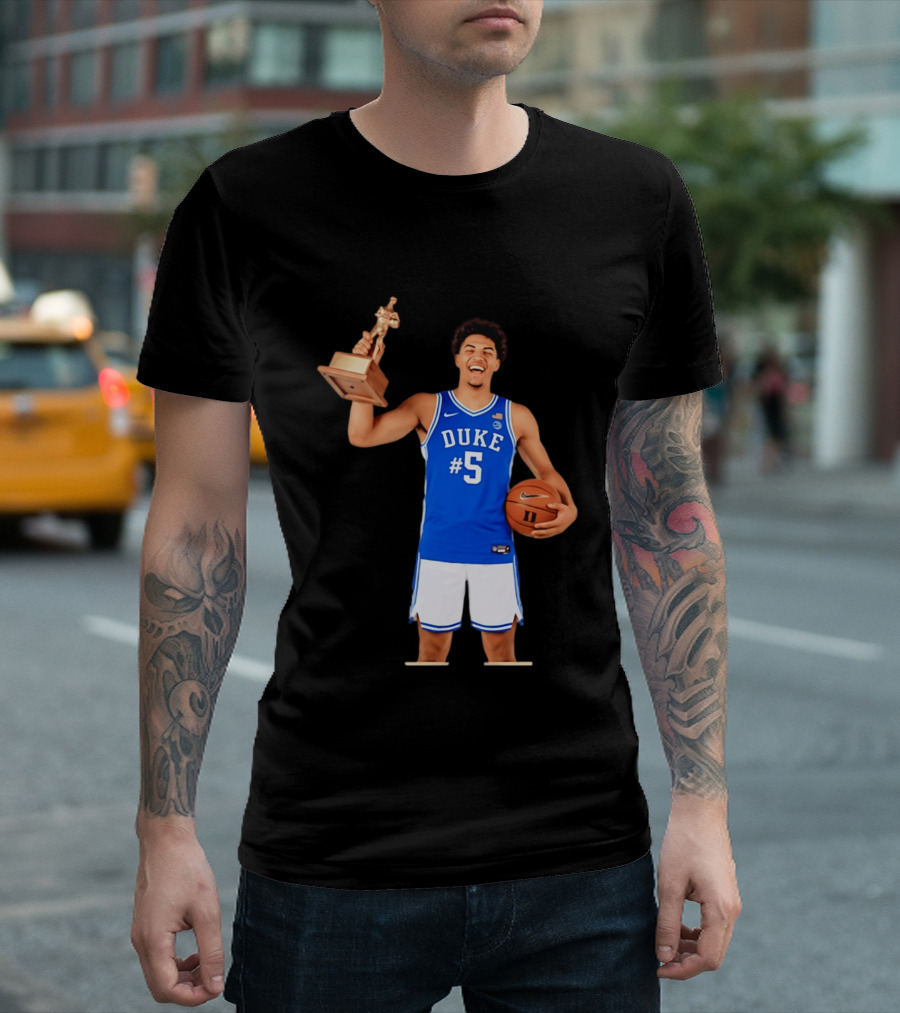 Duke Basketball #5 Cameron Boozer Naismith Men's College Player Of The Year 2026 T-Shirt