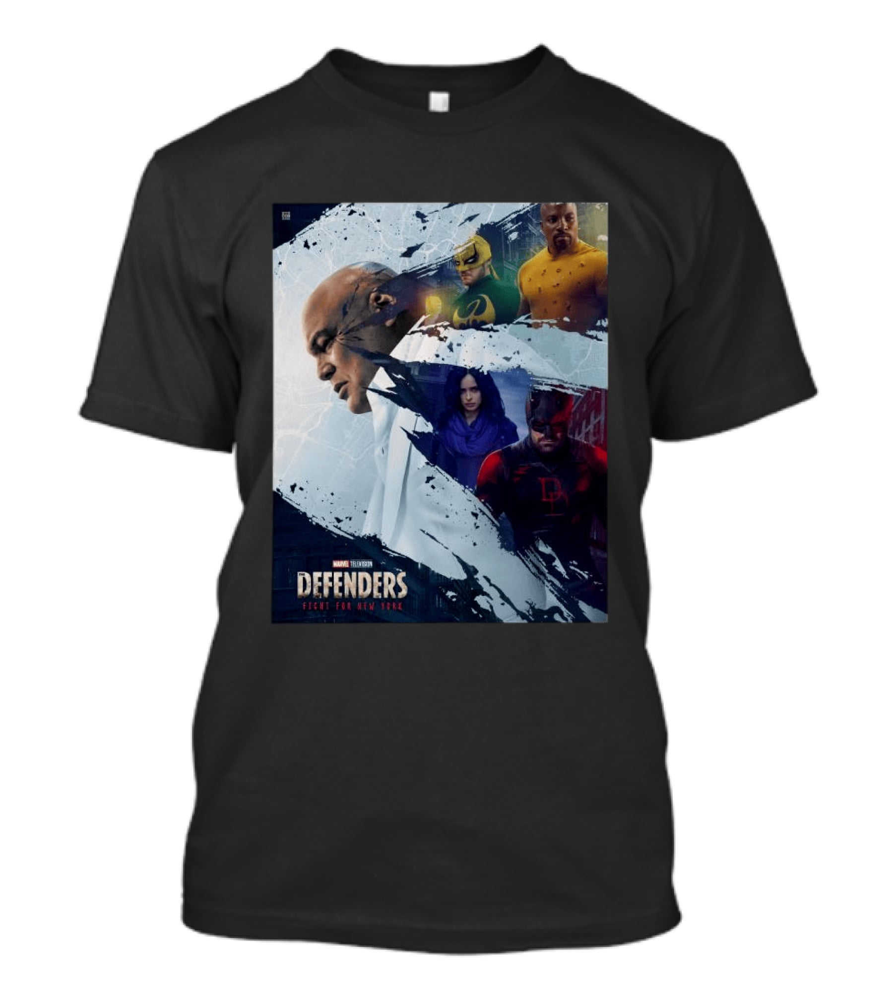 Marvel Television Defenders Fight For New York Heroes Assemble T-Shirt