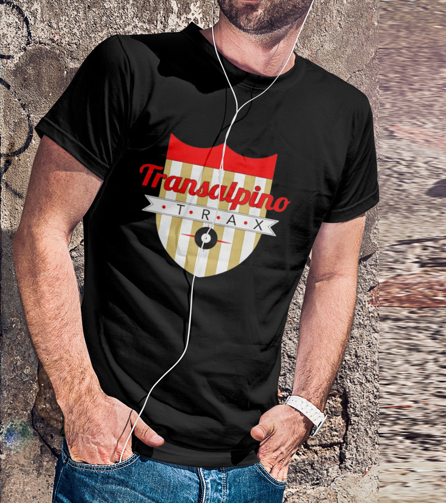 Transalpino Trax Shield Stripes And Record T-Shirt