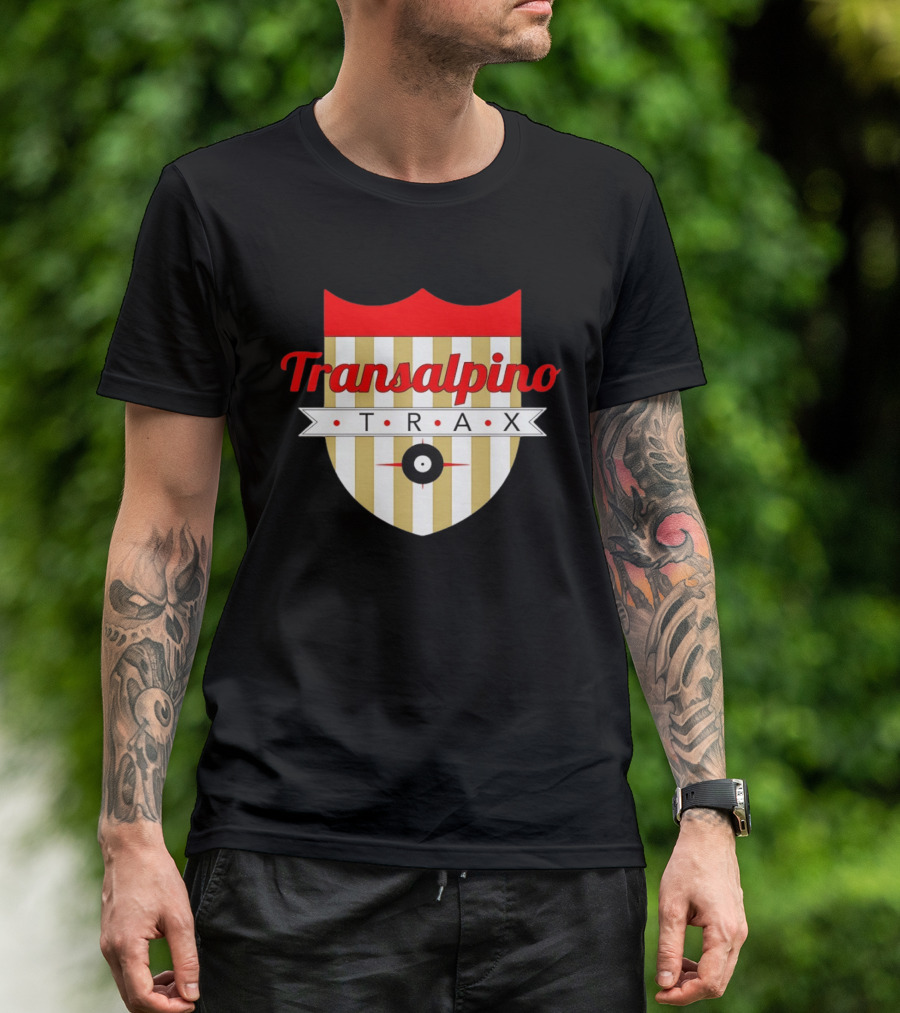 Transalpino Trax Shield Stripes And Record T-Shirt